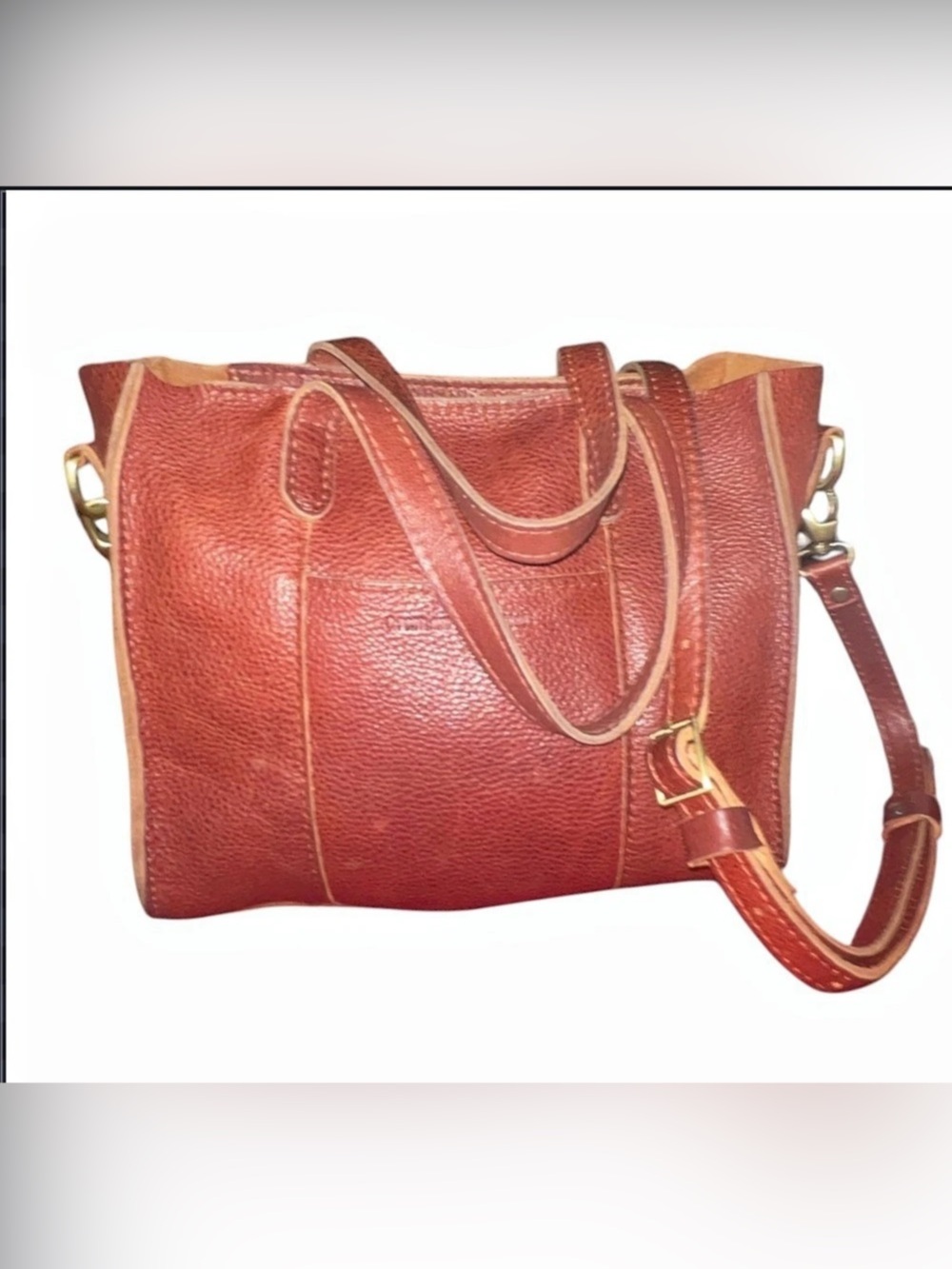 Portland Leather Goods Zippered Lola Crossbody Tote Bag Standard